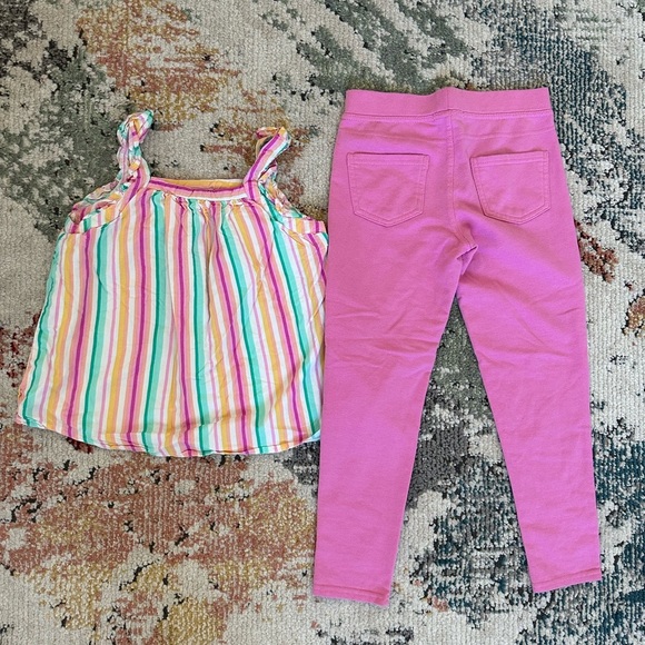 Girls size 7/8 clothes outfit Cat & Jack Striped Flowy Tank + Colette Lilly pant - Picture 10 of 10